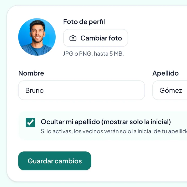 Personalización de perfiles